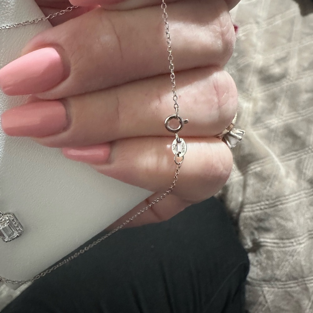 NIB- Vintage Sterling Silver‎ Necklace with Pendant - Picture 9 of 9